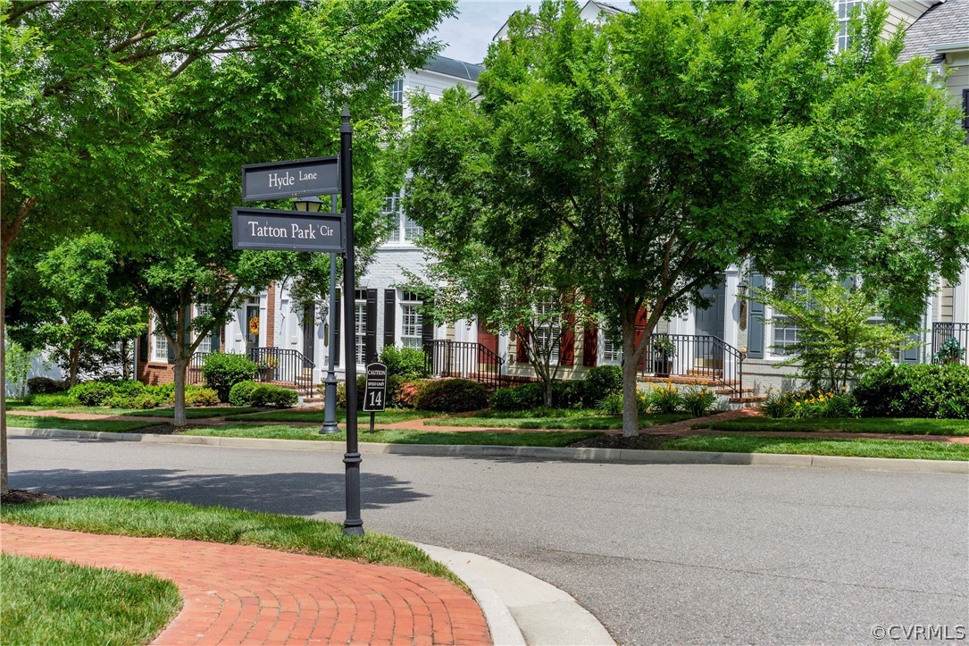 1122 Hyde Lane Henrico, VA 23229 - Photo 41 of 50 a sign on the side of a road
