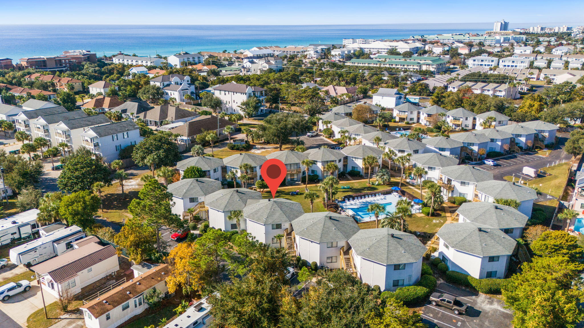 285 Payne Street, Unit 23B Miramar Beach, FL 32550 - Photo 28 of 41 an aerial view of a city