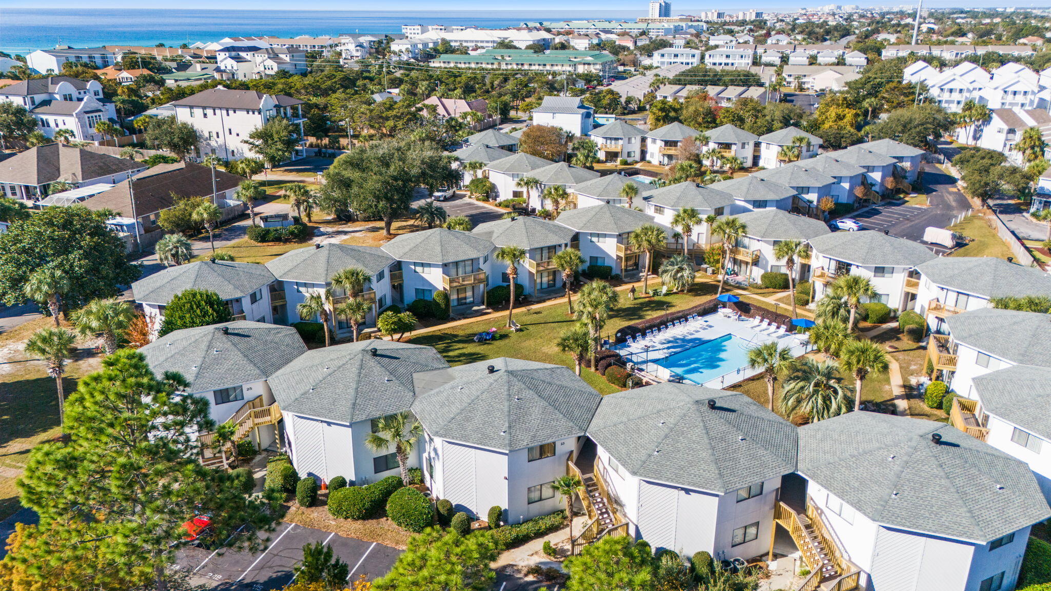 285 Payne Street, Unit 23B Miramar Beach, FL 32550 - Photo 31 of 41 an aerial view of residential houses with outdoor space