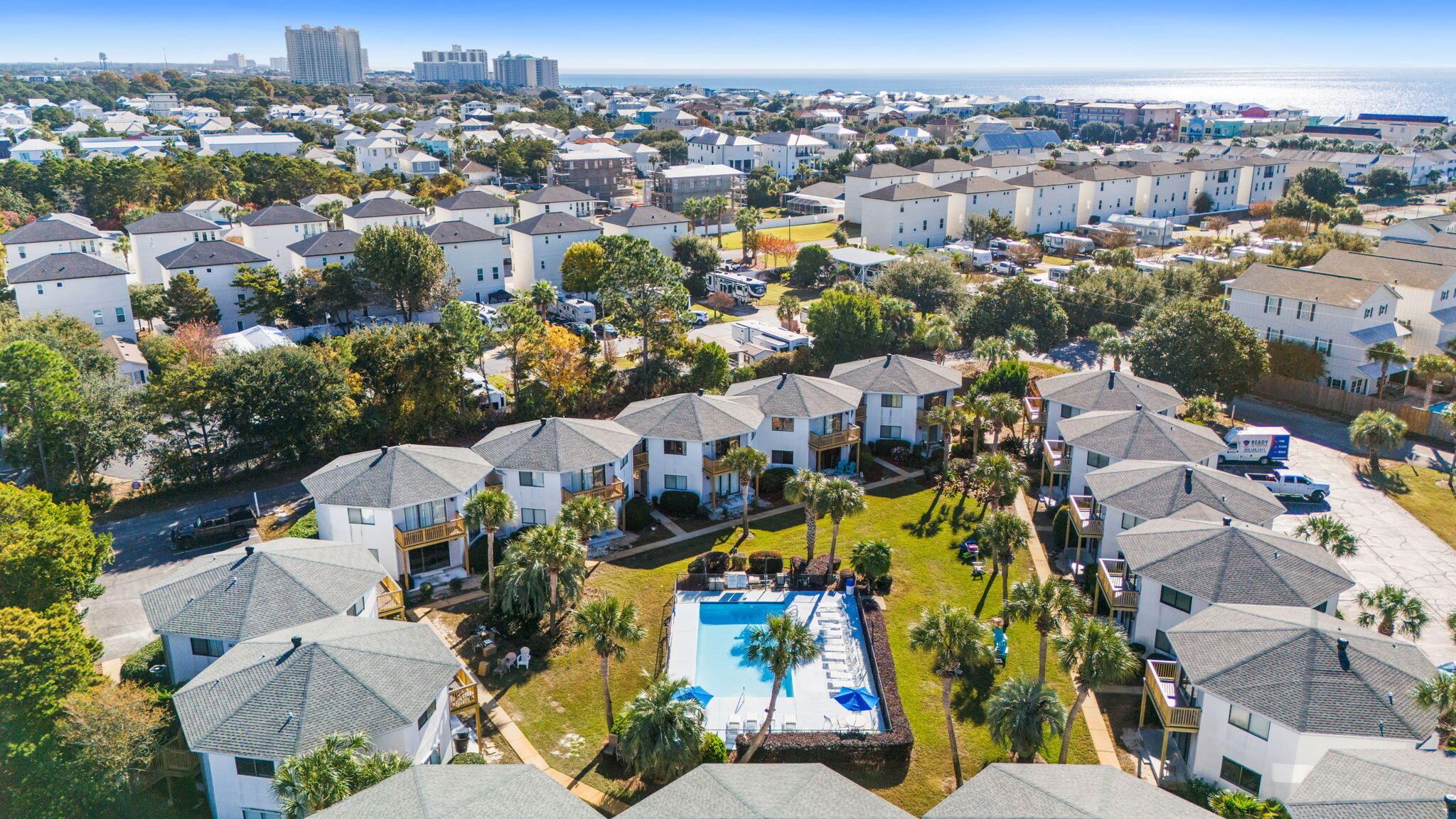 285 Payne Street, Unit 23B Miramar Beach, FL 32550 - Photo 33 of 41 an aerial view of residential houses with outdoor space
