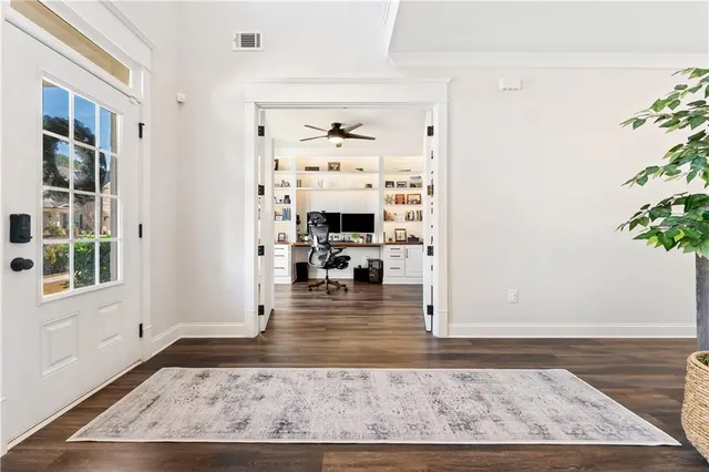 a view of a living room