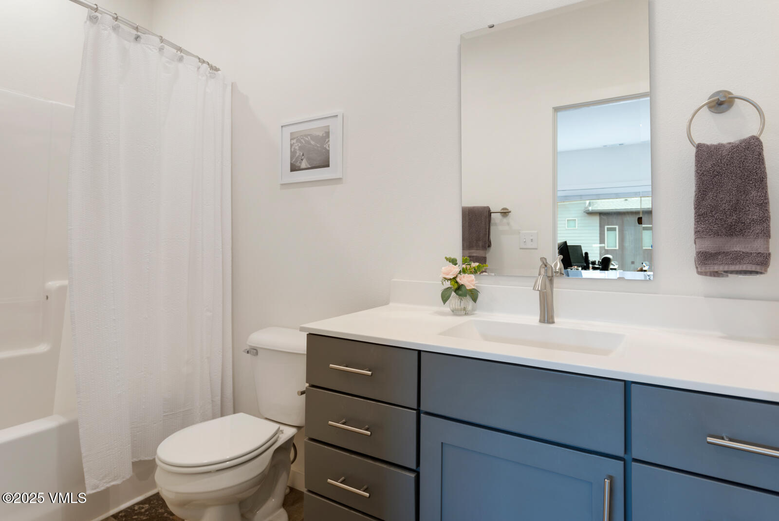 4 Uneva Court, Unit B1 Eagle, CO 81631 - Photo 24 of 44 a bathroom with a sink a toilet a mirror and vanity