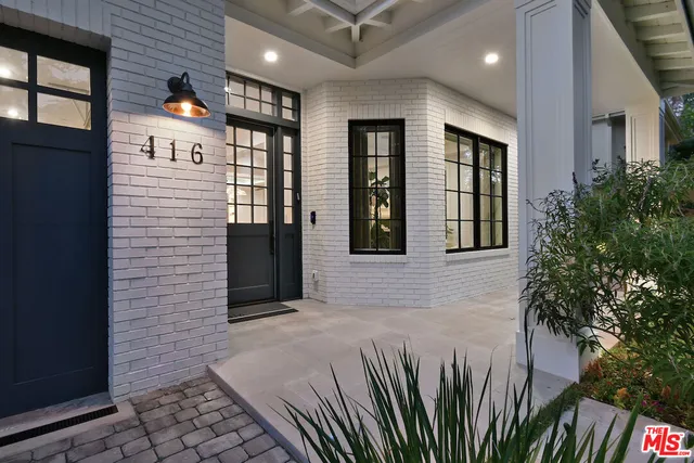 a front view of a building