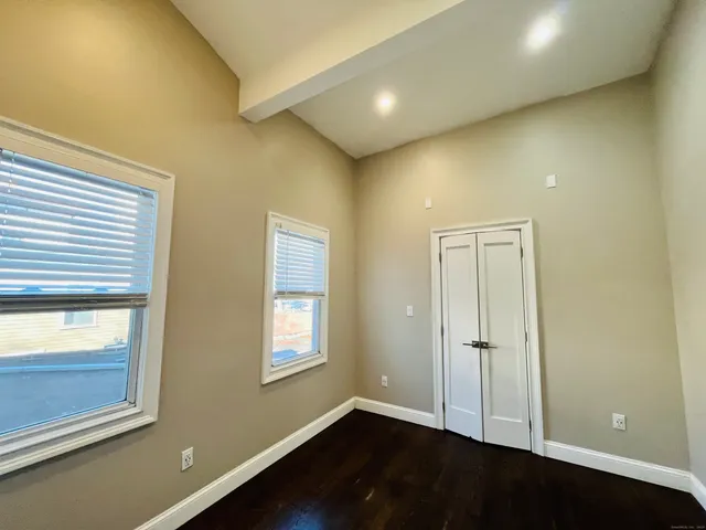 en empty room with windows