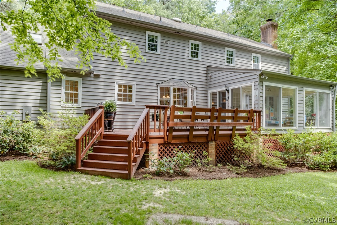 3904 Timber Ridge Place Midlothian, VA 23112 - Photo 2 of 35 Four Season sunroom and big deck offers great plac