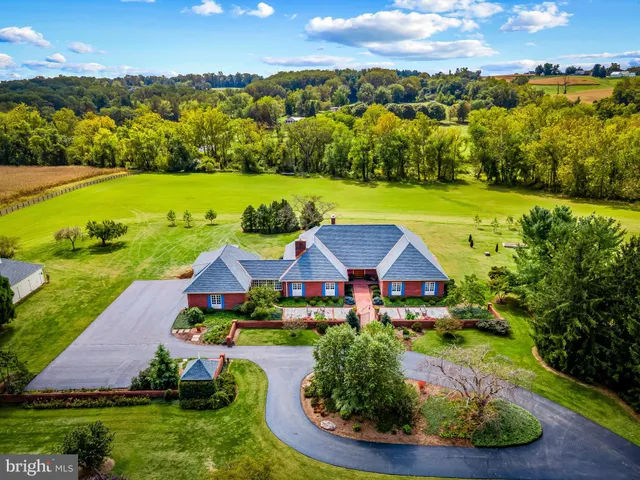 a view of a swimming pool with an outdoor space