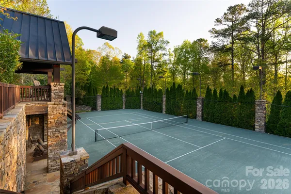 a view of an outdoor space and deck