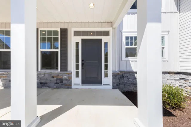 a view of front door of house