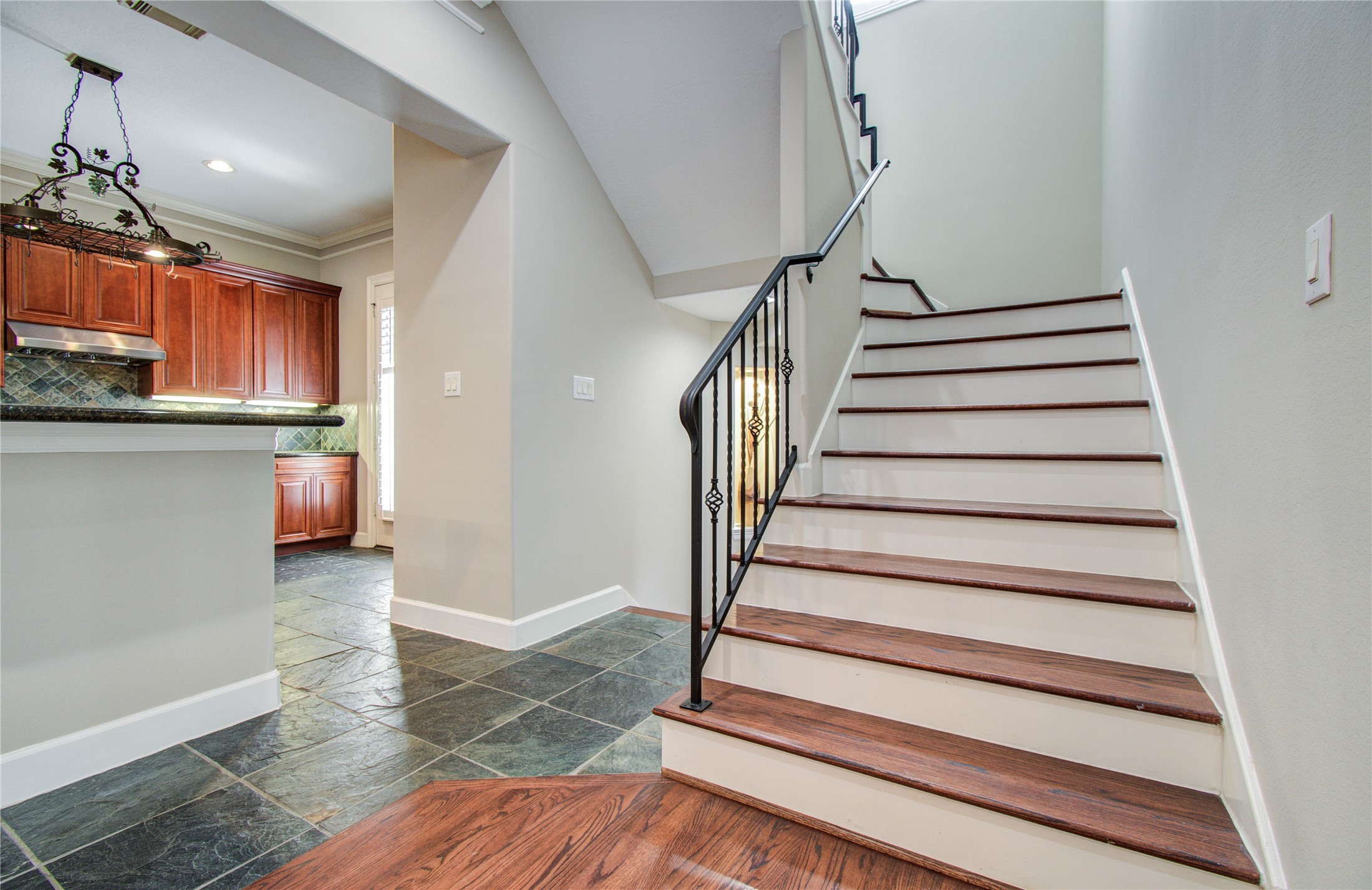 4613 Floyd Street Houston, TX 77007 - Photo 19 of 37 a view of entryway and hall with wooden floor