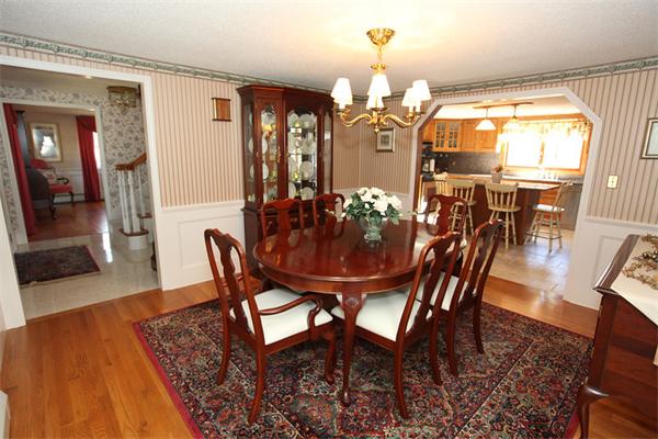 72 Sarah Sherman Road Rochester, MA 02770 - Photo 3 of 17 a view of a dining room with furniture and wooden floor