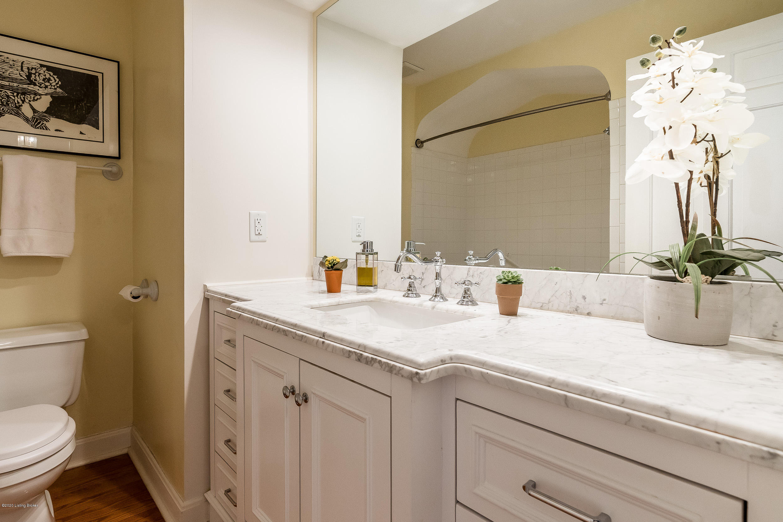 367 Ridgeway Avenue Louisville, KY 40207 - Photo 23 of 47 The original first floor master bath was expanded for extra aisle and vanity space.