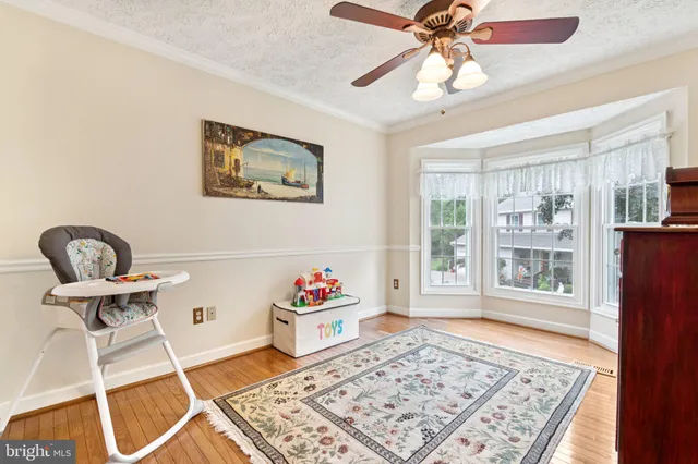 a living room with a couch and a rug