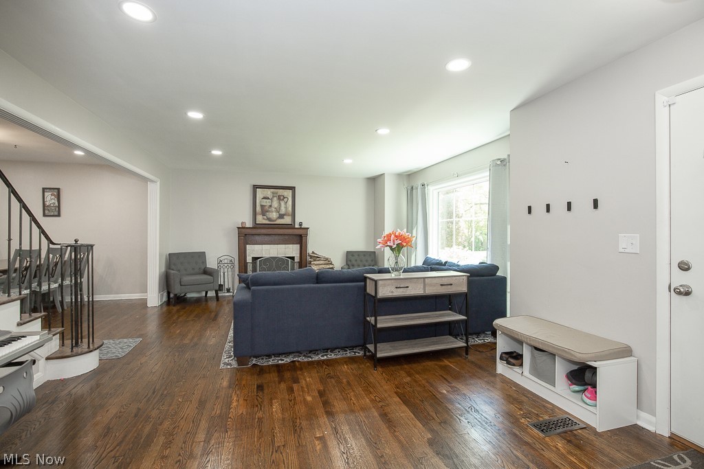 21825 Rye Road Beachwood, OH 44122 - Photo 11 of 35 Living room featuring dark hardwood / wood-style floors