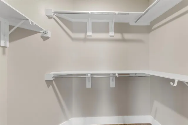 a close view of closet