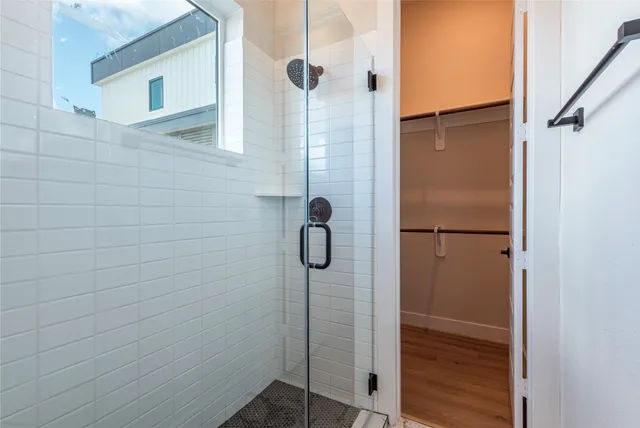 a view of a lake with a swimming pool