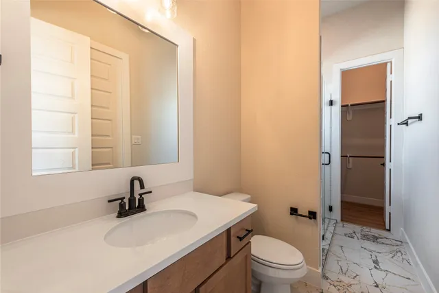 a view of a lake with building