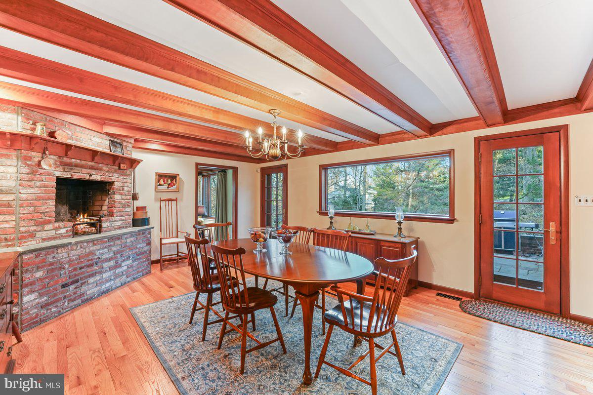 134 Lakeview Drive Media, PA 19063 - Photo 13 of 46 Dining Room w/ Fireplace