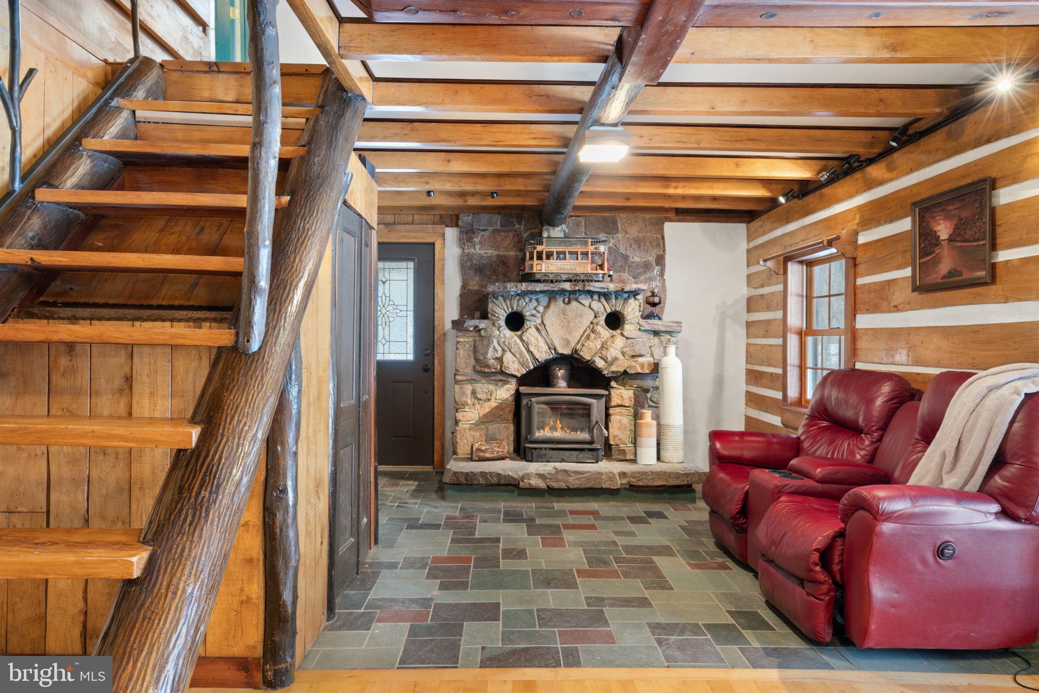 4257 Cabin Road Reva, VA 22735 - Photo 9 of 102 Stone fireplace w/woodstove