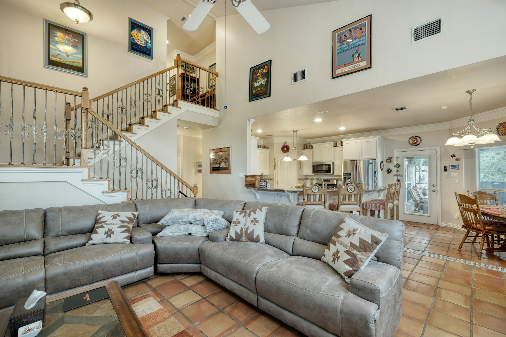 1601 Coronado Leander, TX 78641 - Photo 11 of 37 a living room with furniture and a ceiling fan