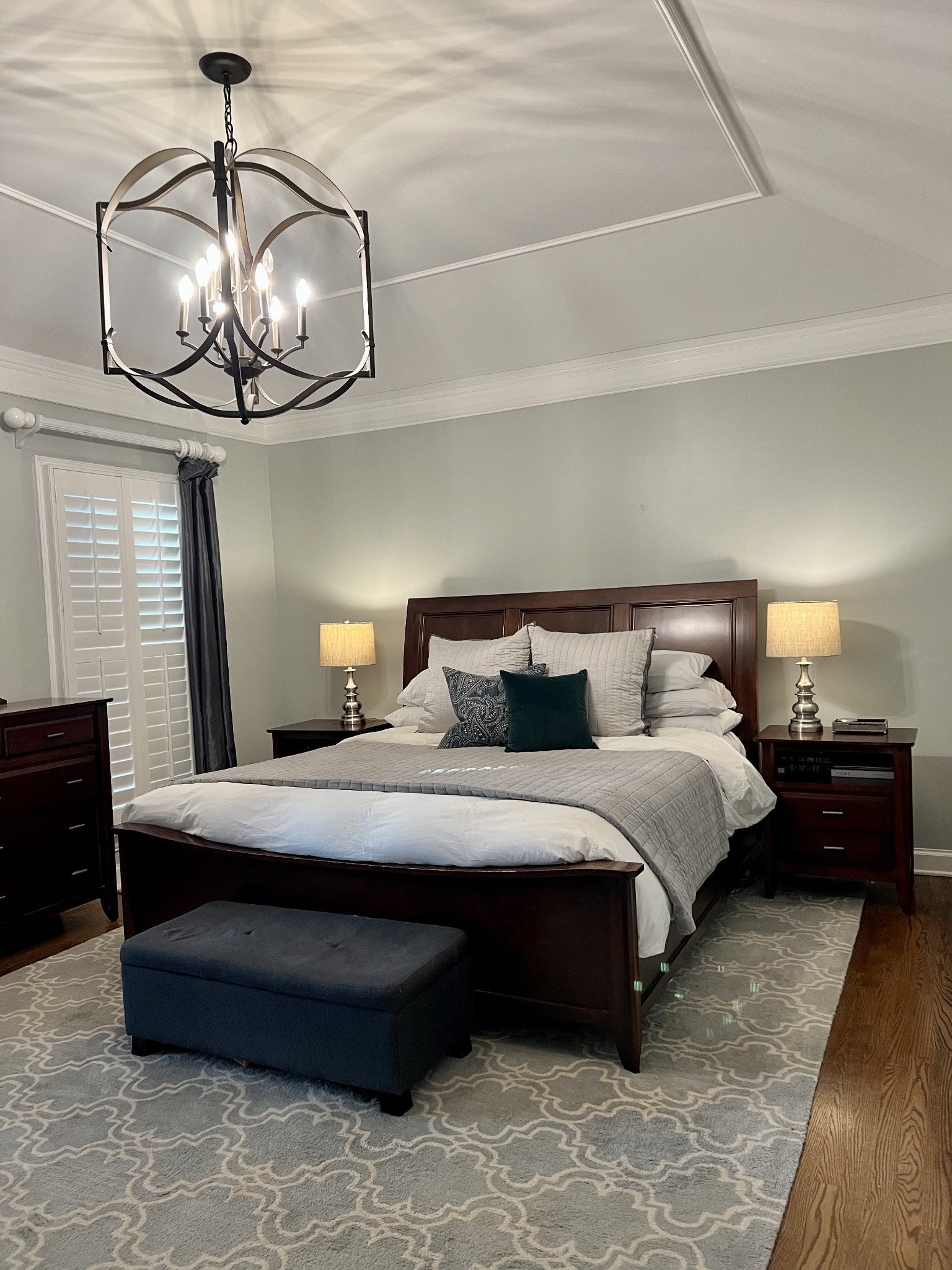 4264 Warren Road Franklin, TN 37067 - Photo 13 of 49 a bedroom with a bed and wooden floor