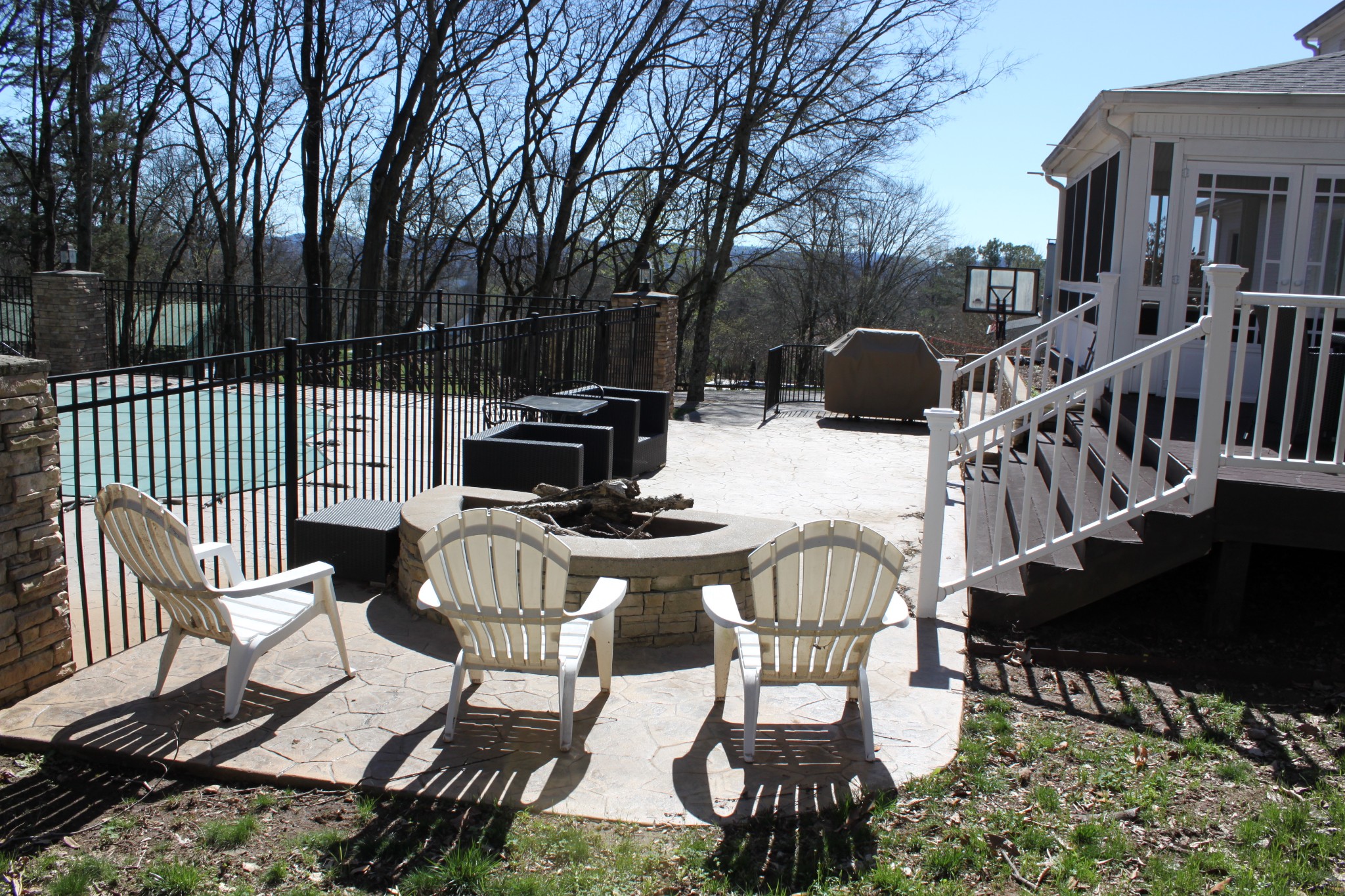 4264 Warren Road Franklin, TN 37067 - Photo 31 of 49 a balcony with table and chairs
