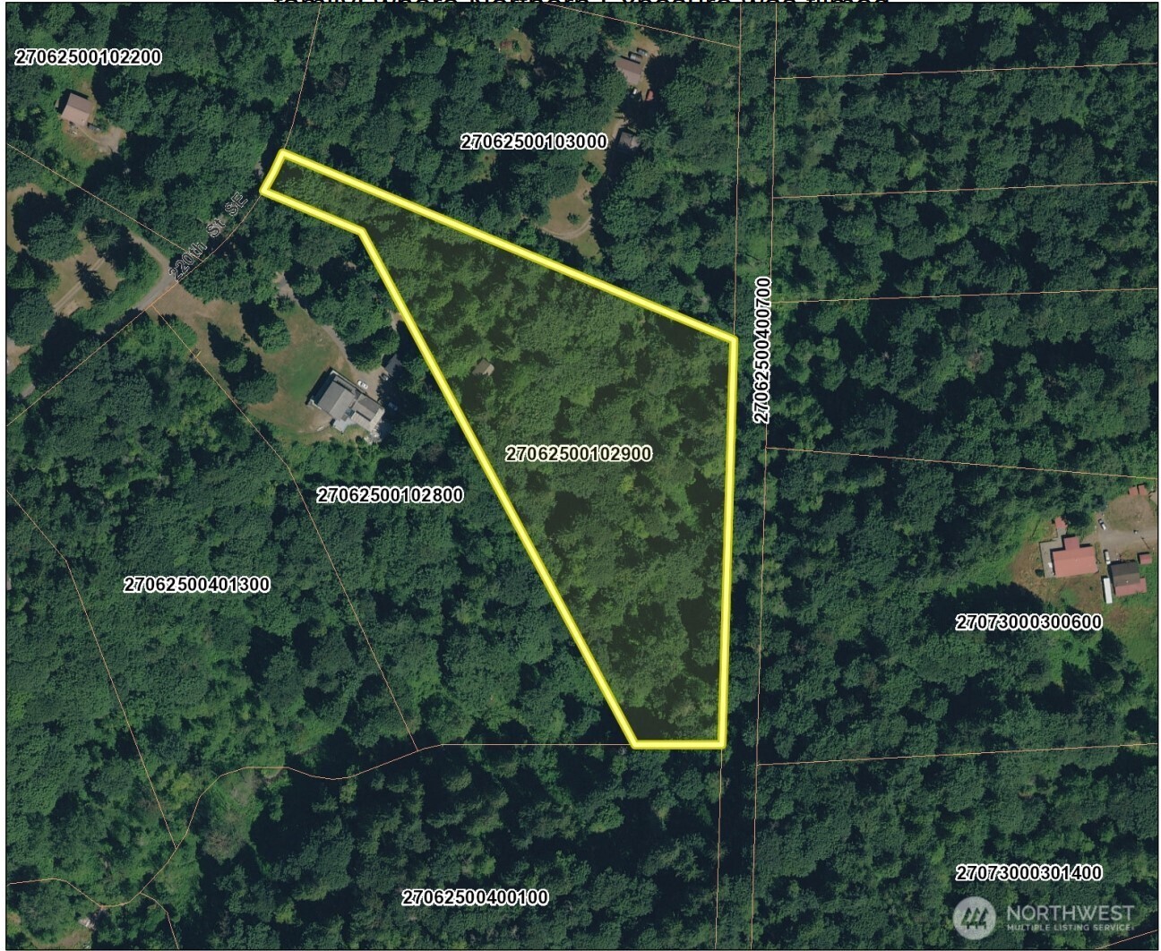 a aerial view of a house