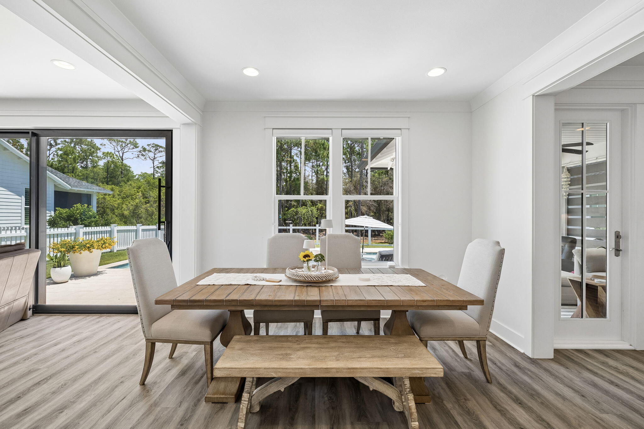 115 Log Landing St Inlet Beach Inlet Beach, FL 32461 - Photo 15 of 69 a view of a dining room with furniture window and wooden floor