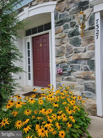a view of front door of house