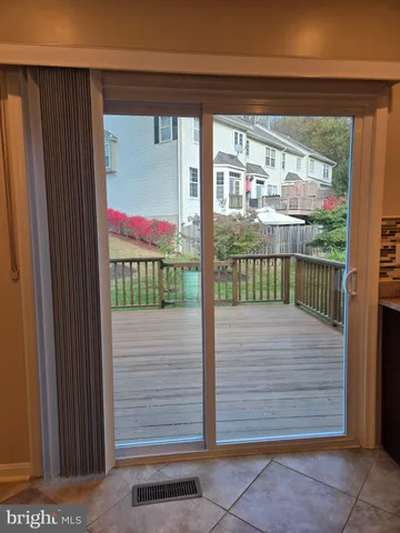 a view of entryway door
