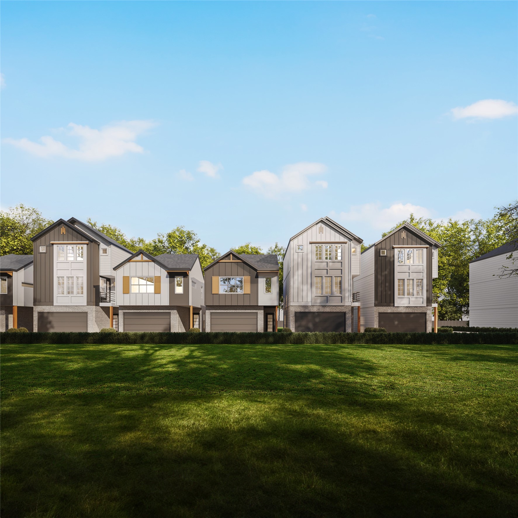 0 Mansfield Street Houston, TX 77091 - Photo 20 of 21 a front view of a house with a garden and trees