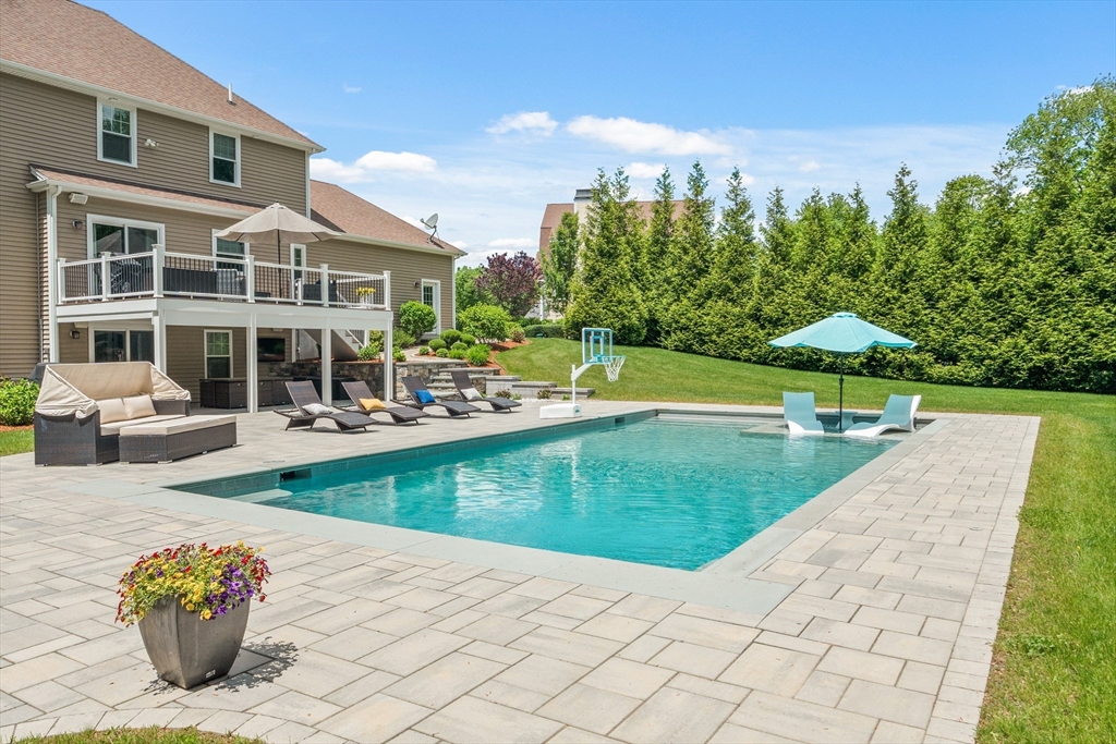 5 Clinton Drive Rehoboth, MA 02769 - Photo 30 of 37 a view of a house with swimming pool and sitting area