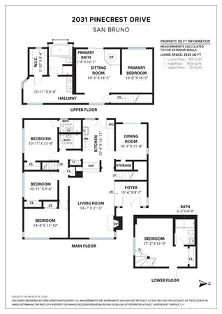 $1,459,000 | 2031 Pinecrest Drive, San Bruno, CA 94066