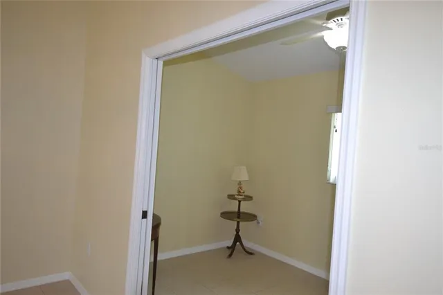 a bedroom with a window