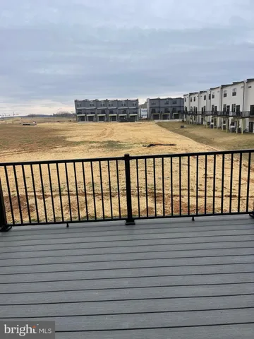 a balcony with view of city