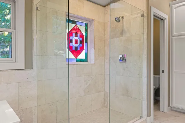 a view of a back yard of the house