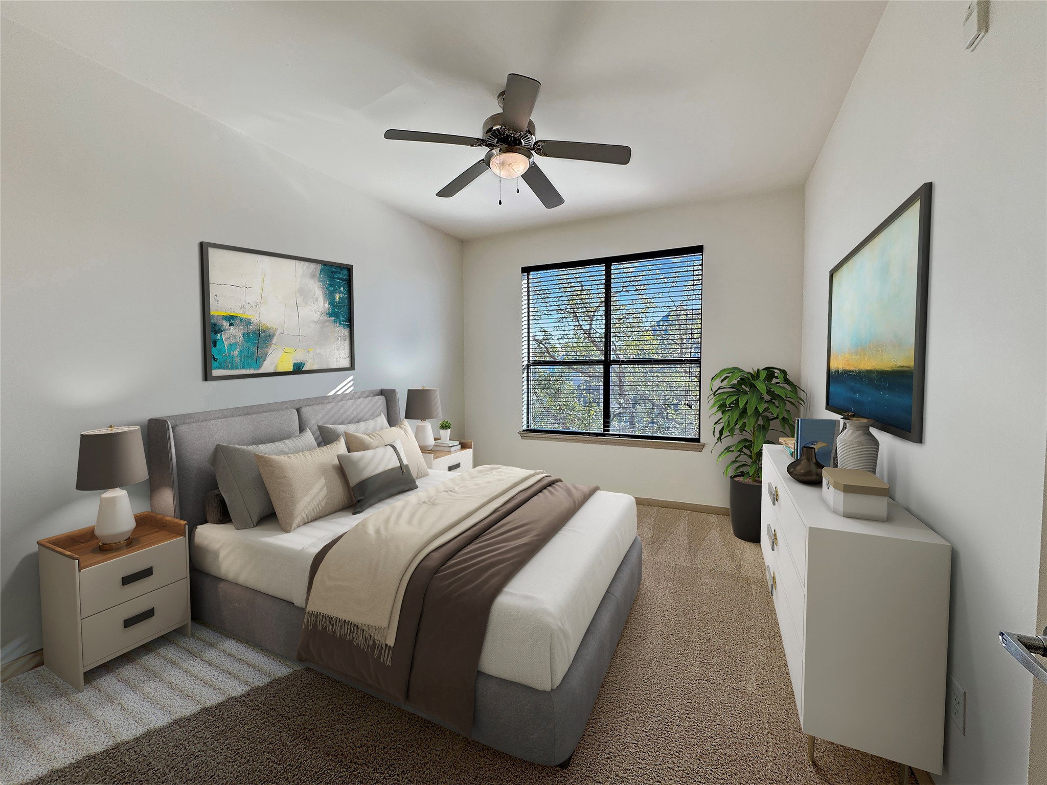 2700 Brazos Street, Unit 4501 Houston, TX 77006 - Photo 4 of 21 Every room fits a king size bed and extra furniture.
