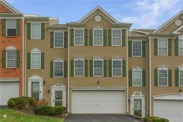 a front view of a house