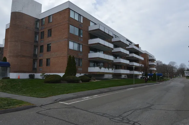 a front view of a building