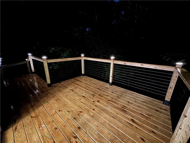 a view of deck space with wooden floor and outdoor space