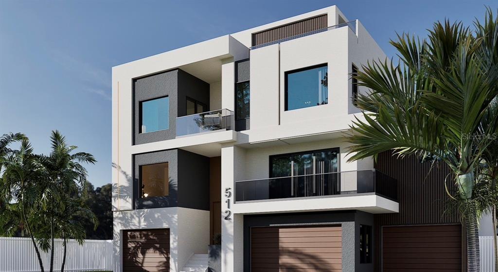 512 173rd Avenue North Redington Beach, FL 33708 - Photo 4 of 17 a front view of a house with a garage