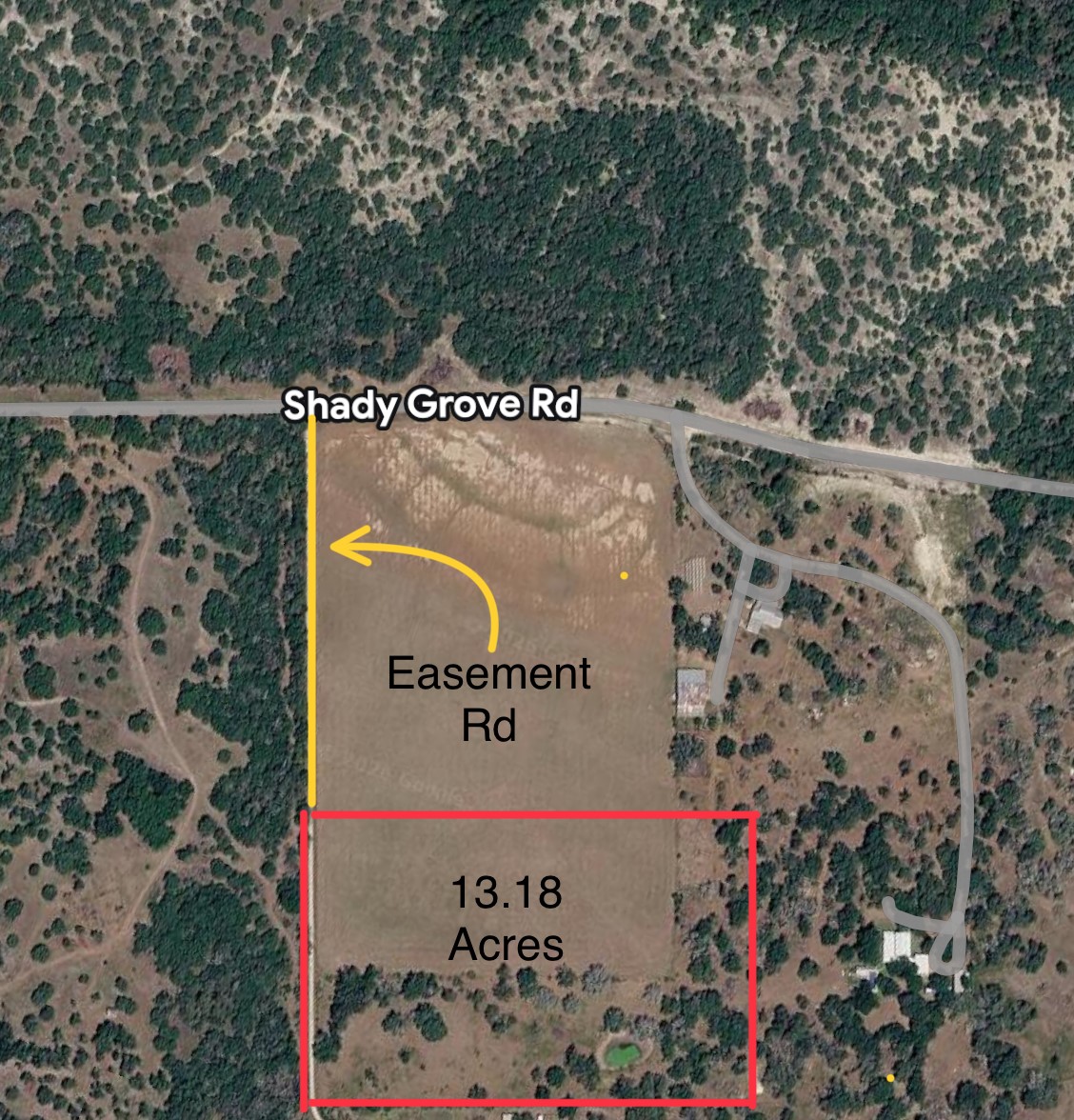 200/ Shady Grove Road Bertram, TX 78605 - Photo 2 of 17 Visualize your future on this expansive 13.18-acre lot, complete with a private easement road.