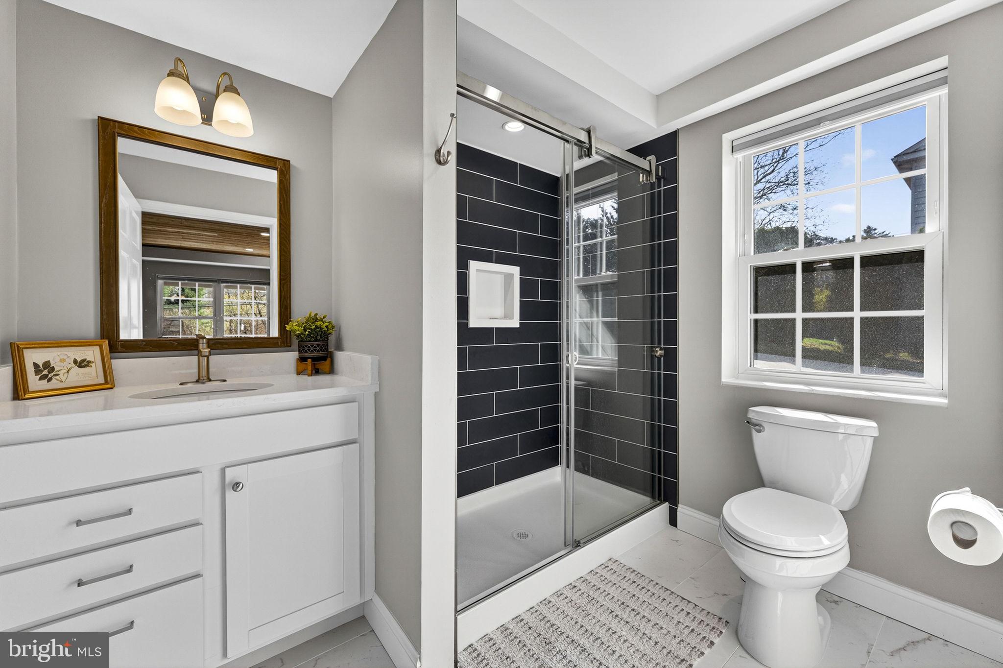 653 Federal Street Paris, VA 20130 - Photo 48 of 64 a bathroom with a toilet a sink and shower