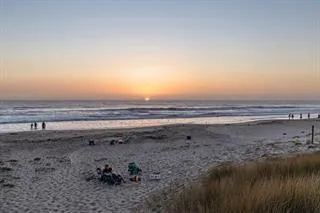 a view of beach and ocean