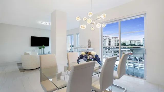 a view of a city with tall buildings