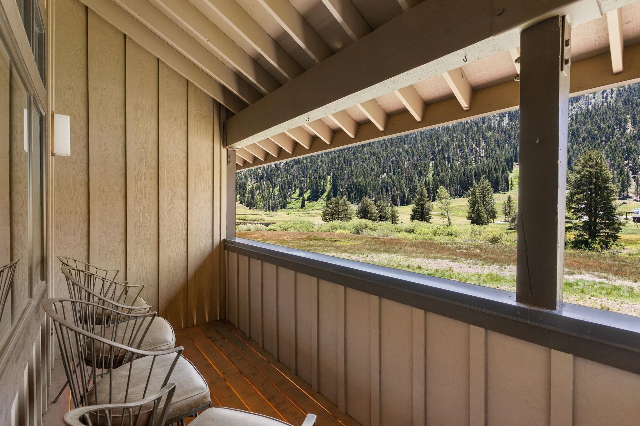 1591 Olympic Vly Road, Unit 29 Olympic Valley, CA 96146 - Photo 8 of 28 a view of balcony with wooden floor