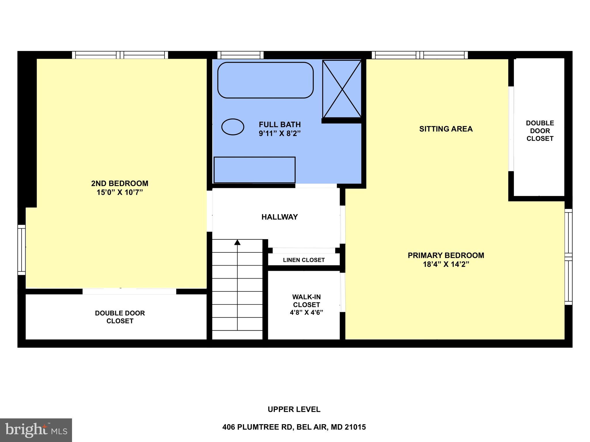 406 Plumtree Road Bel Air, MD 21015 - Photo 58 of 59 Upper Level Floor Plan