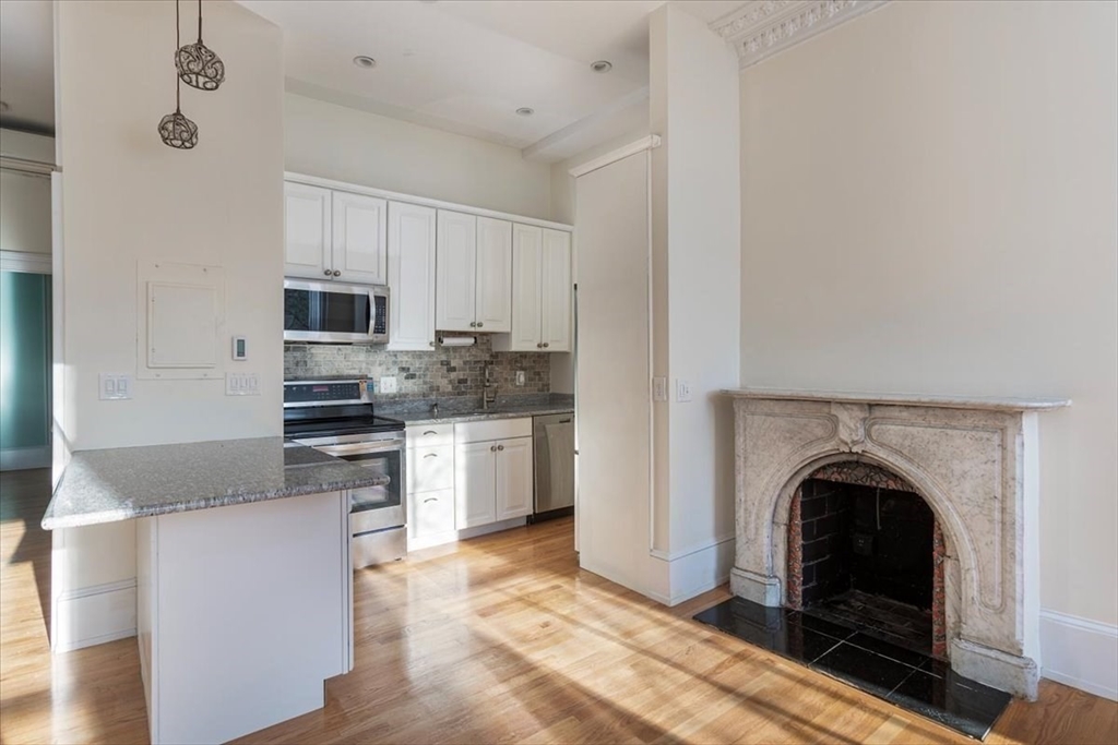 65 Worcester Street, Unit 3 Boston, MA 02118 - Photo 9 of 9 a open kitchen with cabinets stainless steel appliances and a counter top space