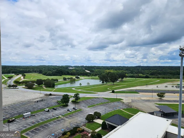 a view of a golf course with play ground