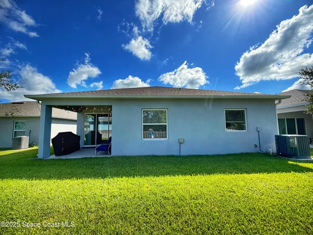 a view of a porch in front of a house