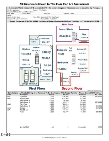 $850,000 | 619 Laurel Berry Court, Apex, NC 27523